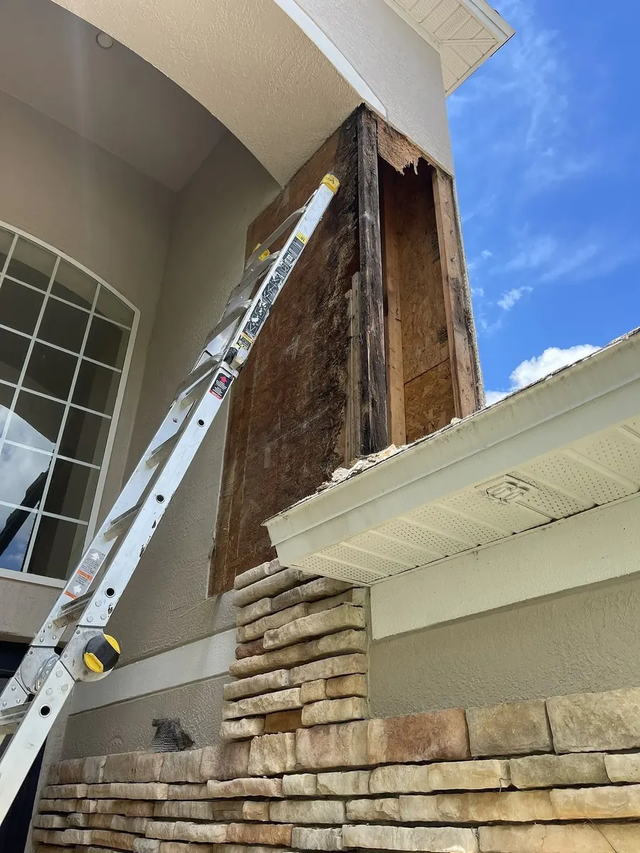 Leak source identified during roof inspection