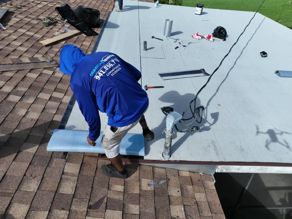 Flat-to-shingle reroof completed in November 2024