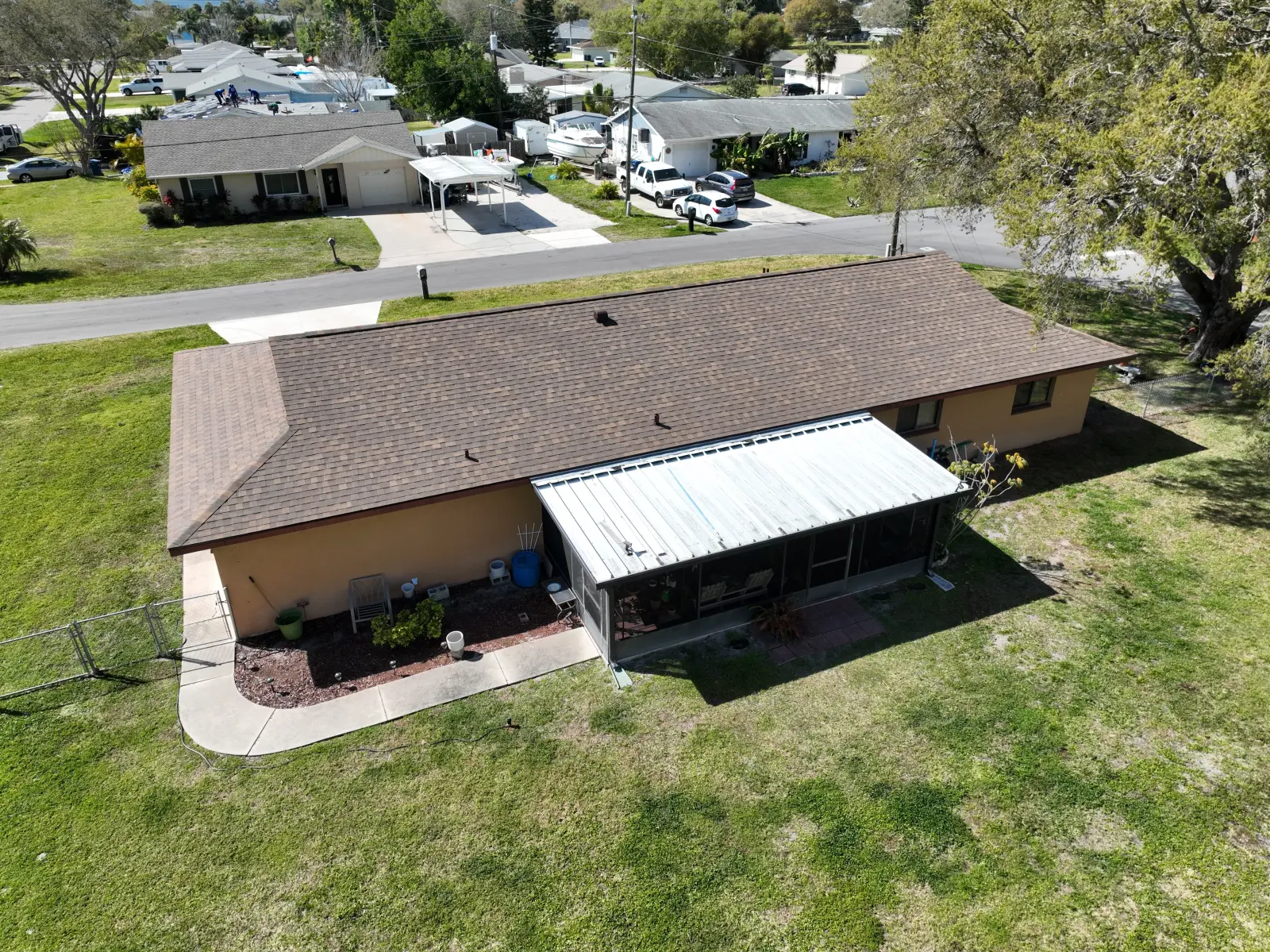 Shingle roof replacement complete
