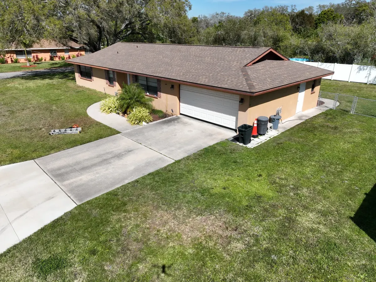 Completed shingle roof, residential, February 2024